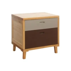 Mobili Rebecca Tables De Chevet Table De Chevet Avec 2 Tiroirs En Bois Marron 10 Mobili Rebecca Tables De Chevet Table De Chevet Avec 2 Tiroirs En Bois Marron -SURMATELAS Soldes table de chevet avec 2 tiroirs en bois marron 8