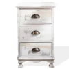 Mobili Rebecca Tables De Chevet Table De Chevet Avec 3 Tiroirs En Bois Blanc 2 Mobili Rebecca Tables De Chevet Table De Chevet Avec 3 Tiroirs En Bois Blanc -SURMATELAS Soldes table de chevet avec 3 tiroirs en bois blanc