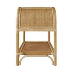 Rendez Vous Déco Tables De Chevet Table De Chevet Avec étagères En Rotin -SURMATELAS Soldes table de chevet avec etageres en rotin 4