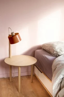 DIZY Design Tables De Chevet Table De Chevet Avec Lampe En Chêne Et Métal Terracotta 10 DIZY Design Tables De Chevet Table De Chevet Avec Lampe En Chêne Et Métal Terracotta -SURMATELAS Soldes table de chevet avec lampe en chene et metal terracotta 3