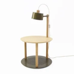 DIZY Design Tables De Chevet Table De Chevet Avec Lampe En Chêne Et Métal Terracotta 13 DIZY Design Tables De Chevet Table De Chevet Avec Lampe En Chêne Et Métal Terracotta -SURMATELAS Soldes table de chevet avec lampe en chene et metal vernis brut 3