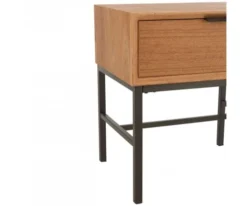 Meubles & Design Tables De Chevet Table De Chevet Avec Tiroir En Bois Et Métal -SURMATELAS Soldes table de chevet avec tiroir en bois et metal 5