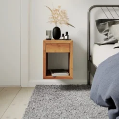 SURMATELAS Soldes -SURMATELAS Soldes table de chevet avec tiroir en chene massif petit 1