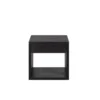 WOODEK Tables De Chevet Table De Chevet Avec Tiroir En Hêtre Noir 1 WOODEK Tables De Chevet Table De Chevet Avec Tiroir En Hêtre Noir -SURMATELAS Soldes table de chevet avec tiroir en hetre noir