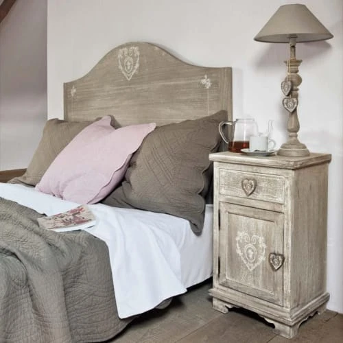 Maisons Du Monde Tables De Chevet Table De Chevet Avec Tiroir En Paulownia Grisée 7 Maisons Du Monde Tables De Chevet Table De Chevet Avec Tiroir En Paulownia Grisée – Image 5