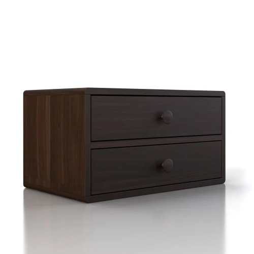 WOODEK Tables De Chevet Table De Chevet Avec Tiroirs En Hêtre Noyer 3 WOODEK Tables De Chevet Table De Chevet Avec Tiroirs En Hêtre Noyer