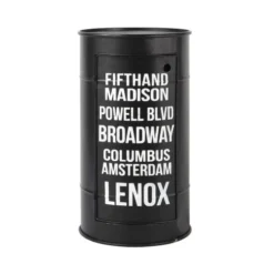 Maisons Du Monde Tables De Chevet Table De Chevet Bidon En Métal Noire L 40 Cm