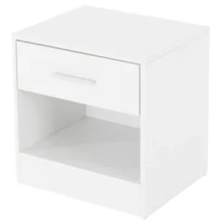 ML-Design Tables De Chevet Table De Chevet Blanche, 36x29x38 Cm