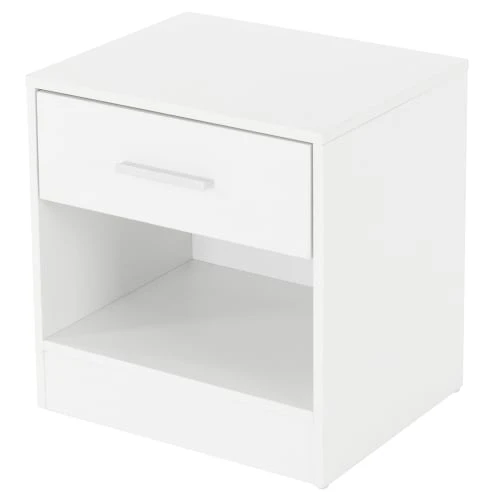 ML-Design Tables De Chevet Table De Chevet Blanche, 36x29x38 Cm, Avec Un Tiroir 3 ML-Design Tables De Chevet Table De Chevet Blanche, 36x29x38 Cm, Avec Un Tiroir