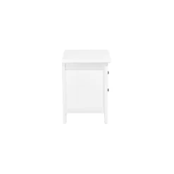 Beliani Tables De Chevet Table De Chevet Blanche à 2 Tiroirs -SURMATELAS Soldes table de chevet blanche a 2 tiroirs 4