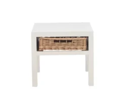 Meubles & Design Tables De Chevet Table De Chevet Bohème En Bois Avec Tiroir -SURMATELAS Soldes table de chevet boheme en bois avec tiroir 2