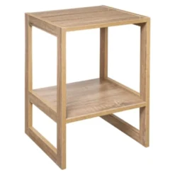 Five Simply Smart Tables De Chevet Table De Chevet Bois 2 Plateaux - 34.5x33.5x51cm