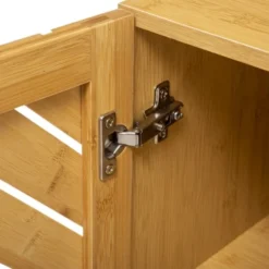 Five Simply Smart Tables De Chevet Table De Chevet Bois Et Porte Bambou - 45x38x70cm -SURMATELAS Soldes table de chevet bois et porte bambou 45x38x70cm 3