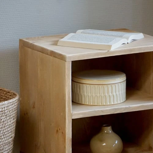 Dendro Tables De Chevet Table De Chevet Bois Massif Pied Métal 5 Dendro Tables De Chevet Table De Chevet Bois Massif Pied Métal – Image 3