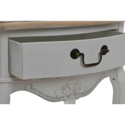 Wadiga Tables De Chevet Table De Chevet Classique Romantique En Bois Blanc -SURMATELAS Soldes table de chevet classique romantique en bois blanc 2