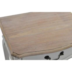Wadiga Tables De Chevet Table De Chevet Classique Romantique En Bois Blanc -SURMATELAS Soldes table de chevet classique romantique en bois blanc 4