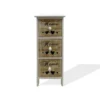 Mobili Rebecca Tables De Chevet Table De Chevet Coeur Home 3 Tiroirs En Bois Marron Et Blanc -SURMATELAS Soldes table de chevet coeur home 3 tiroirs en bois marron et blanc