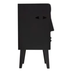 RNT By Really Nice Things Tables De Chevet Table De Chevet De Bois De Pin Massif Couleur Noir Gauche