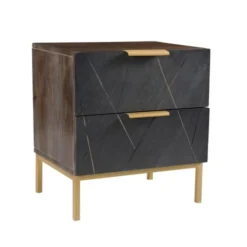 Rendez Vous Déco Tables De Chevet Table De Chevet En Ardoise, Métal Et Bois, 2 Tiroirs 12 Rendez Vous Déco Tables De Chevet Table De Chevet En Ardoise, Métal Et Bois, 2 Tiroirs -SURMATELAS Soldes table de chevet en ardoise metal et bois 2 tiroirs 4