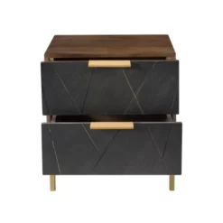 Rendez Vous Déco Tables De Chevet Table De Chevet En Ardoise, Métal Et Bois, 2 Tiroirs 13 Rendez Vous Déco Tables De Chevet Table De Chevet En Ardoise, Métal Et Bois, 2 Tiroirs -SURMATELAS Soldes table de chevet en ardoise metal et bois 2 tiroirs 5