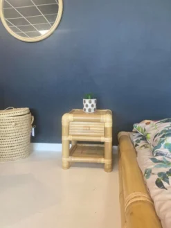 HYDILE Tables De Chevet Table De Chevet En Bambou -SURMATELAS Soldes table de chevet en bambou 2