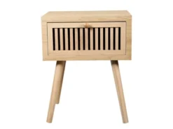 Jardideco Tables De Chevet Table De Chevet En Bois -SURMATELAS Soldes table de chevet en bois 1