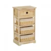 Wadiga Tables De Chevet Table De Chevet En Bois 1 Tiroir + 3 Paniers 40x29x73cm -SURMATELAS Soldes table de chevet en bois 1 tiroir 3 paniers 40x29x73cm