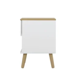 Tenzo Tables De Chevet Table De Chevet En Bois 1 Tiroir Blanc -SURMATELAS Soldes table de chevet en bois 1 tiroir blanc 3