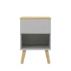 Tenzo Tables De Chevet Table De Chevet En Bois 1 Tiroir Gris Clair -SURMATELAS Soldes table de chevet en bois 1 tiroir gris clair