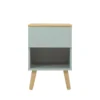 Tenzo Tables De Chevet Table De Chevet En Bois 1 Tiroir Vert D'eau -SURMATELAS Soldes table de chevet en bois 1 tiroir vert d eau