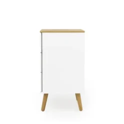 Tenzo Tables De Chevet Table De Chevet En Bois 3 Tiroirs Blanc -SURMATELAS Soldes table de chevet en bois 3 tiroirs blanc 2