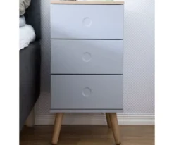 Tenzo Tables De Chevet Table De Chevet En Bois 3 Tiroirs Gris Clair 13 Tenzo Tables De Chevet Table De Chevet En Bois 3 Tiroirs Gris Clair -SURMATELAS Soldes table de chevet en bois 3 tiroirs gris clair 6