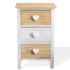 Mobili Rebecca Tables De Chevet Table De Chevet En Bois à 3 Tiroirs Marron Et Beige 2 Mobili Rebecca Tables De Chevet Table De Chevet En Bois à 3 Tiroirs Marron Et Beige -SURMATELAS Soldes table de chevet en bois a 3 tiroirs marron et beige