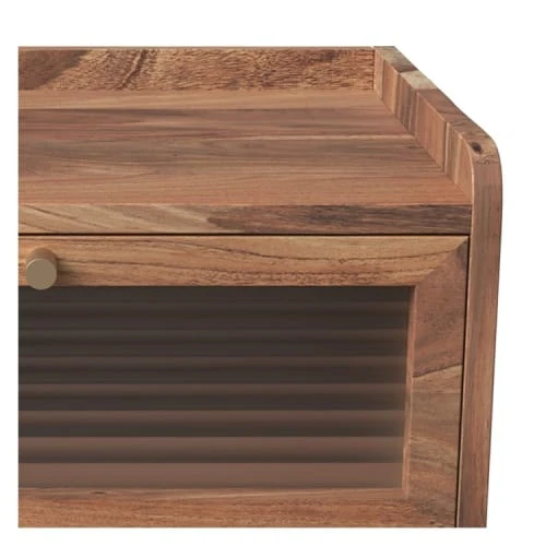 Rendez Vous Déco Tables De Chevet Table De Chevet En Bois D'acacia 2 Tiroirs 4 Rendez Vous Déco Tables De Chevet Table De Chevet En Bois D'acacia 2 Tiroirs – Image 2