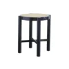 Bois Dessus Bois Dessous Tables De Chevet Table De Chevet En Bois D'acajou Et Cannage Noir -SURMATELAS Soldes table de chevet en bois d acajou et cannage noir