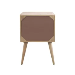 Rendez Vous Déco Tables De Chevet Table De Chevet En Bois De Manguier Gravé 2 Tiroirs -SURMATELAS Soldes table de chevet en bois de manguier grave 2 tiroirs 4