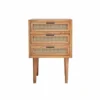 Bois Dessus Bois Dessous Tables De Chevet Table De Chevet En Bois De Mindy Et Cannage -SURMATELAS Soldes table de chevet en bois de mindy et cannage