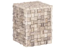 Beliani Tables De Chevet Table De Chevet En Bois De Teck