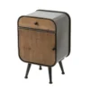 Hellin Tables De Chevet Table De Chevet En Bois Et Métal 1 Porte Et 1 Tiroir -SURMATELAS Soldes table de chevet en bois et metal 1 porte et 1 tiroir