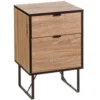Wadiga Tables De Chevet Table De Chevet En Bois Et Métal Noir 2 Tiroirs 1 Wadiga Tables De Chevet Table De Chevet En Bois Et Métal Noir 2 Tiroirs -SURMATELAS Soldes table de chevet en bois et metal noir 2 tiroirs