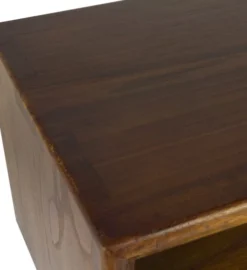 MOYCOR Tables De Chevet Table De Chevet En Bois Marron Et Tiroir Blanc L 45 Cm -SURMATELAS Soldes table de chevet en bois marron et tiroir blanc l 45 cm 3