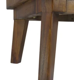 MOYCOR Tables De Chevet Table De Chevet En Bois Marron Et Tiroir Blanc L 45 Cm -SURMATELAS Soldes table de chevet en bois marron et tiroir blanc l 45 cm 4