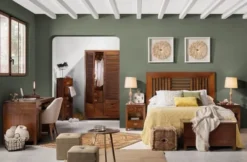 MOYCOR Tables De Chevet Table De Chevet En Bois Marron L 45 Cm -SURMATELAS Soldes table de chevet en bois marron l 45 cm 5