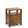 MOYCOR Tables De Chevet Table De Chevet En Bois Marron L50 2 MOYCOR Tables De Chevet Table De Chevet En Bois Marron L50 -SURMATELAS Soldes table de chevet en bois marron l50