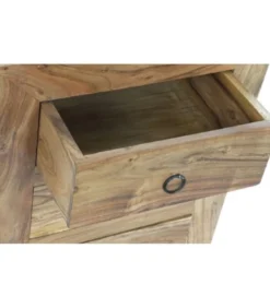 Wadiga Tables De Chevet Table De Chevet En Bois Massif D'acacia 3 Tiroirs -SURMATELAS Soldes table de chevet en bois massif d acacia 3 tiroirs 1