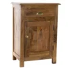 Wadiga Tables De Chevet Table De Chevet En Bois Massif D'acacia 45x31x65cm -SURMATELAS Soldes table de chevet en bois massif d acacia 45x31x65cm