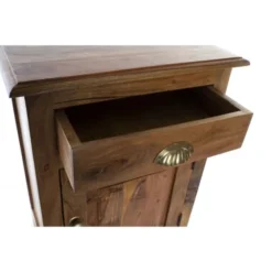Wadiga Tables De Chevet Table De Chevet En Bois Massif D'acacia 45x31x65cm -SURMATELAS Soldes table de chevet en bois massif d acacia 45x31x65cm 5