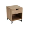 Wadiga Tables De Chevet Table De Chevet En Bois MDF Et Métal 1 Tiroir -SURMATELAS Soldes table de chevet en bois mdf et metal 1 tiroir