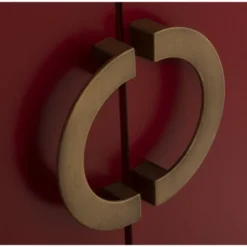 Wadiga Tables De Chevet Table De Chevet En Bois Rouge Style Oriental 44,5x32x55cm -SURMATELAS Soldes table de chevet en bois rouge style oriental 44 5x32x55cm 3