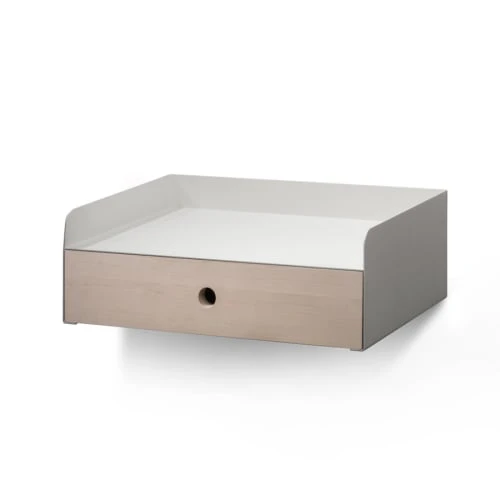 WOODEK Tables De Chevet Table De Chevet En Bouleau Blanc Et Métal Blanc 3 WOODEK Tables De Chevet Table De Chevet En Bouleau Blanc Et Métal Blanc